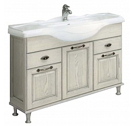 Тумба с умывальником Акватон Жерона 1A1586K5GEM40 105 см белое золото