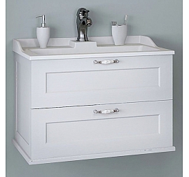 Тумба с умывальником Акватон Леон 1A1870K0LBPS0 65 см дуб белый