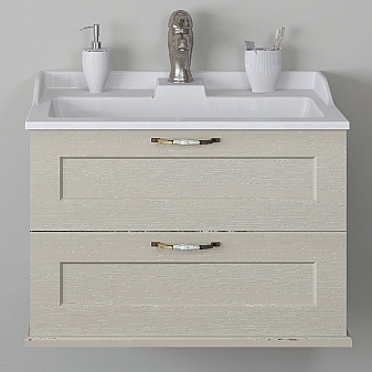 Тумба с умывальником Акватон Леон 1A1870K0LBPR0 65 см дуб бежевый