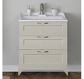 Тумба с умывальником Акватон Леон Н 1A1946K0LBPR0 65 см дуб бежевый