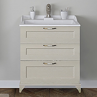 Тумба с умывальником Акватон Леон Н 1A1946K0LBPR0 65 см дуб бежевый