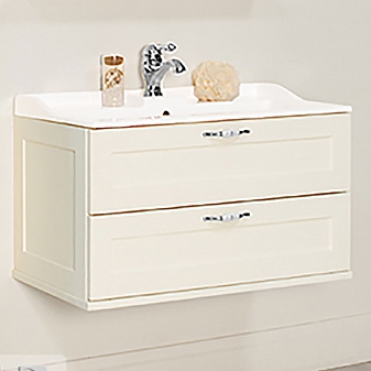 Тумба с умывальником Акватон Леон 1A1863K0LBPS0 80 см дуб белый