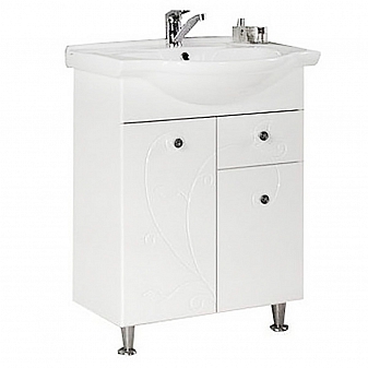 Тумба с умывальником Акватон Лиана М 1A1629K0LL010 60 см