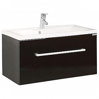 Тумба с умывальником Акватон Мадрид 1A1268K0MA950 80 см черная