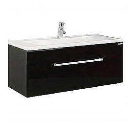 Тумба с умывальником Акватон Мадрид 1A1269K0MA950 100 см черная