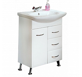 Тумба с умывальником Акватон Марсия 1A0092K0MS010 67 см с корзиной для белья