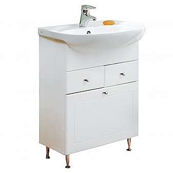 Тумба с умывальником Акватон Норма 1A0549K0NO010 65 см с корзиной для белья