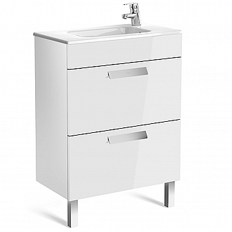 Тумба с умывальником Roca Debba ZRU9302708 60 см белая