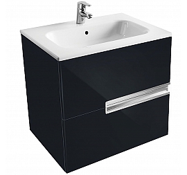 Тумба с умывальником Roca Victoria Nord Black Edition ZRU9000096 60 см