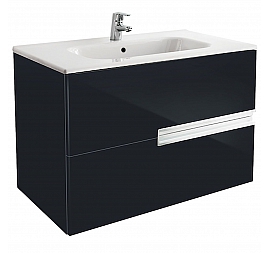 Тумба с умывальником Roca Victoria Nord Black Edition ZRU9000097 80 см
