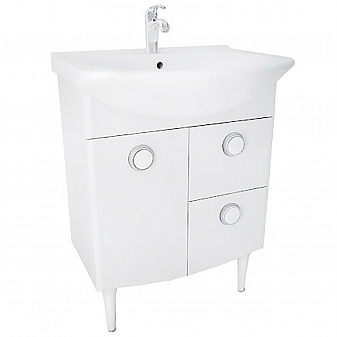 Тумба с умывальником Triton Лира 55 см 2 ящика правая