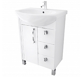 Тумба с умывальником Triton Кристи 60 см 3 ящика правая