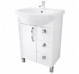 Тумба с умывальником Triton Кристи 70 см 3 ящика правая