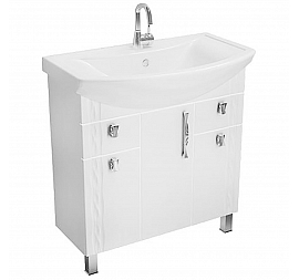 Тумба с умывальником Triton Кристи 80 см 2 ящика