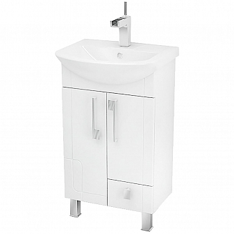 Тумба с умывальником Triton Диана 50 см с ящиком правая