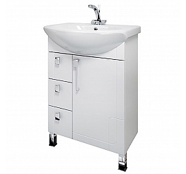 Тумба с умывальником Triton Диана 65 см 3 ящика левая