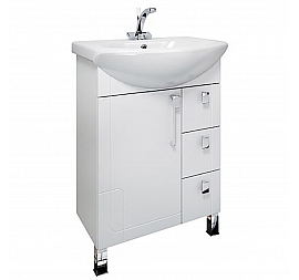 Тумба с умывальником Triton Диана 65 см 3 ящика правая