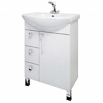 Тумба с умывальником Triton Диана 70 см 3 ящика левая