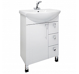 Тумба с умывальником Triton Диана 70 см 3 ящика правая