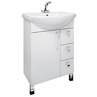 Тумба с умывальником Triton Диана 70 см 3 ящика правая