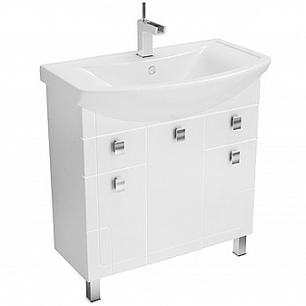 Тумба с умывальником Triton Диана 80 см 2 ящика