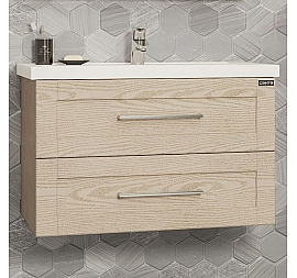 Тумба с умывальником Санта Венера 221012 80 см дуб бежевый