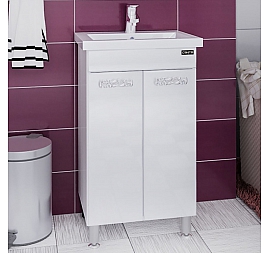 Тумба с умывальником Санта Ливерпуль 700107 50 см напольная