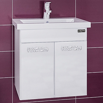 Тумба с умывальником Санта Ливерпуль 700108 50 см подвесная