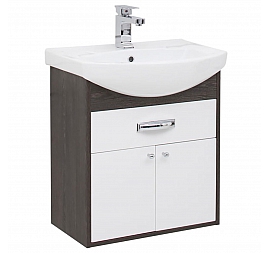 Тумба с умывальником Aquanet Грейс 60 см с ящиком дуб кантенбери/белый