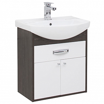 Тумба с умывальником Aquanet Грейс 60 см с ящиком дуб кантенбери/белый