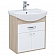 Тумба с умывальником Aquanet Грейс 60 см с ящиком дуб сонома/белый