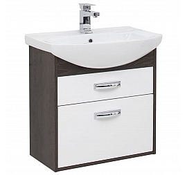 Тумба с умывальником Aquanet Грейс 65 см 2 ящика дуб кантенбери/белый