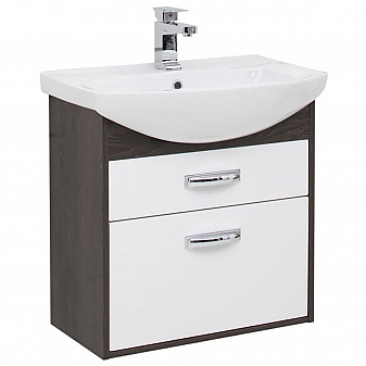 Тумба с умывальником Aquanet Грейс 65 см 2 ящика дуб кантенбери/белый