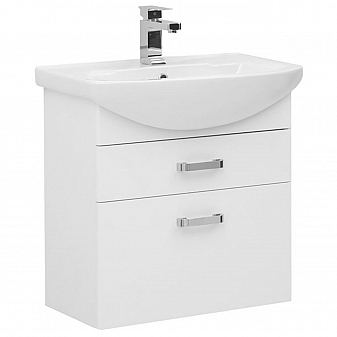 Тумба с умывальником Aquanet Ирис 65 см 2 ящика