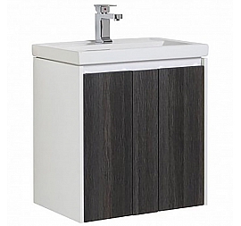 Тумба с умывальником Aquanet Клио 60 см эвкалипт мистери/белый