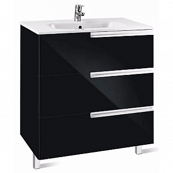 Тумба с умывальником Roca Victoria Nord Black Edition ZRU9302832 60 см