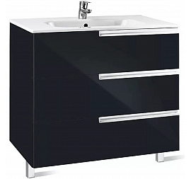 Тумба с умывальником Roca Victoria Nord Black Edition ZRU9302833 80 см
