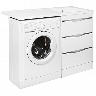 Тумба с умывальником Runo Орион 120 см с левым крылом