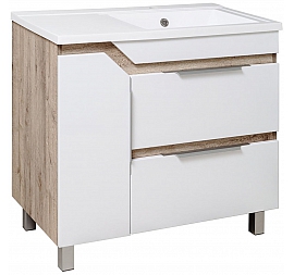 Тумба с умывальником Runo Родос 85 см левая