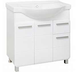 Тумба с умывальником Runo Эрика 80 см