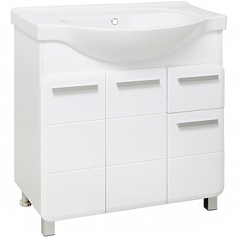 Тумба с умывальником Runo Эрика 80 см