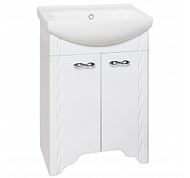 Тумба с умывальником Runo Лотос 60 см