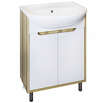 Тумба с умывальником Runo Эко 50 см