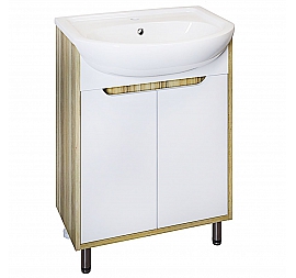 Тумба с умывальником Runo Эко 60 см