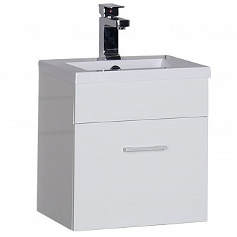 Тумба с умывальником Aquanet Нота 40 см белая