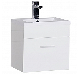 Тумба с умывальником Aquanet Нота 50 см белая