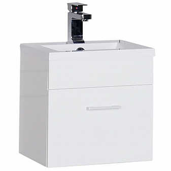 Тумба с умывальником Aquanet Нота 50 см белая