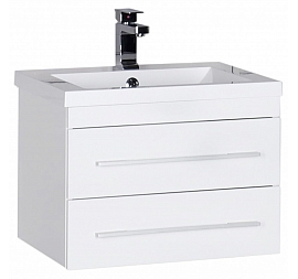 Тумба с умывальником Aquanet Нота 58 см белая