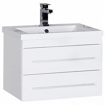 Тумба с умывальником Aquanet Нота 58 см белая