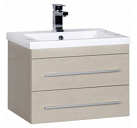 Тумба с умывальником Aquanet Нота 58 см светлый дуб